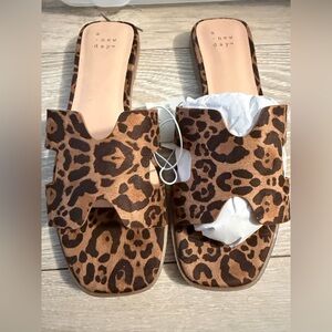 Women's Brown Nina Slide Sandals - A New Day™